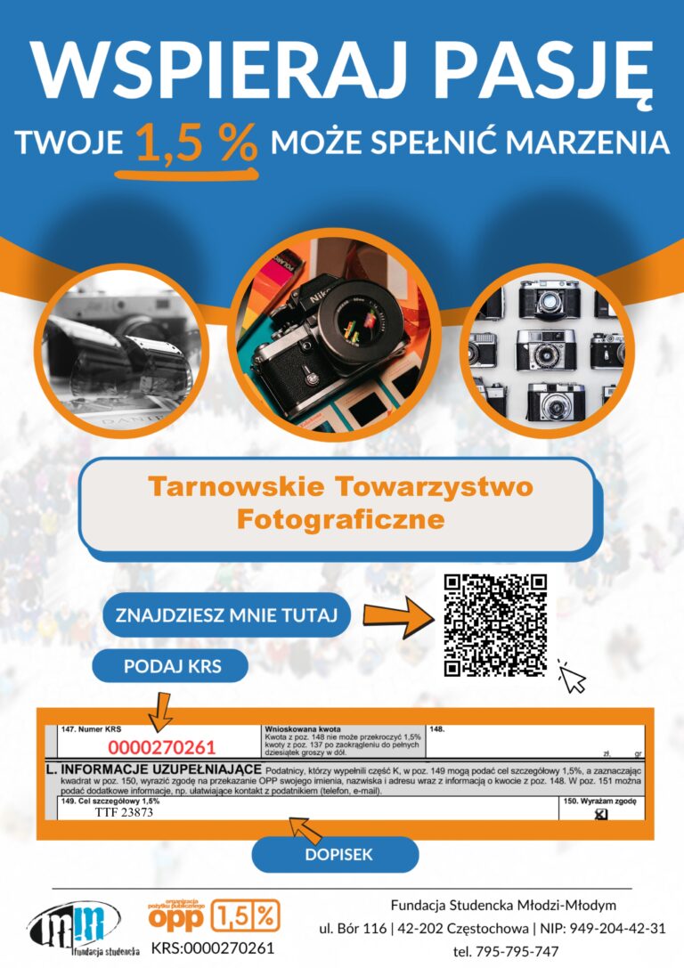 Wesprzyj pasję – przekaż 1,5% podatku dla TTF